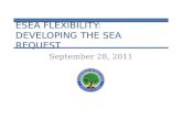 ESEA FLEXIBILITY:  DEVELOPING THE SEA REQUEST