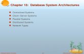 Chapter 18:  Database System Architectures