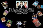 The theme of xenophobia in  J. K. Rowling’s fixion series  ‘Harry Potter’