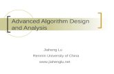 Advanced Algorithm Design and Analysis