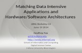 Matching Data Intensive Applications and Hardware/Software Architectures 