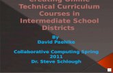 Creating Online Technical Curriculum Courses in Intermediate School Districts