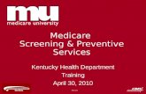 Medicare  Screening & Preventive Services