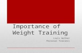 Importance of Weight Training