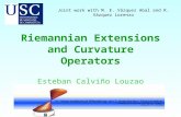 Riemannian Extensions and Curvature Operators