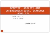 GENETIC  ABILITY AND INTERGENERATIONAL EARNINGS MOBILITY
