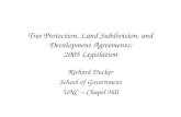 Tree Protection, Land Subdivision, and Development Agreements: 2005 Legislation