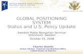 GLOBAL POSITIONING SYSTEM Status and U.S. Policy Update