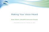 Making Your Voice Heard