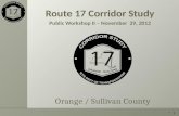 Route 17 Corridor Study Public Workshop II – November  29, 2012