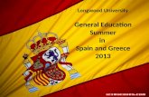 General  Education Summer in  Spain and  Greece 2013