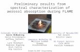 Preliminary results from spectral characterization of aerosol absorption during FLAME