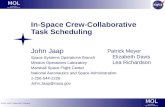 In-Space Crew-Collaborative Task Scheduling