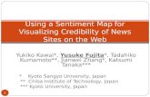 Using a Sentiment Map for Visualizing Credibility of News Sites on the Web