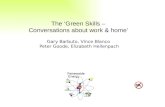 The ‘Green Skills –  Conversations about work & home’ Gary  Barbuto , Vince Blanco
