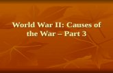 World War II: Causes of the War – Part 3