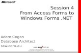 Session 4 From Access Forms to Windows Forms .NET