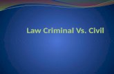 Law Criminal Vs. Civil