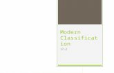 Modern Classification