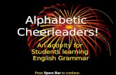 Alphabetic  Cheerleaders!
