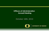 Officers  of Administration   Annual Meeting
