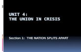 UNIT 4:   THE UNION IN CRISIS