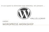 WordPress  Workshop