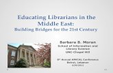 Educating Librarians in the Middle East:  Building  Bridges for the 21st Century 