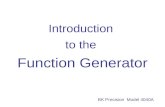 Introduction  to the  Function Generator