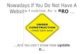 Nowadays If You Do Not Have A Website Looking As a  PRO  ...