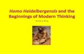 Homo  Heidelbergensis  and the Beginnings of Modern Thinking