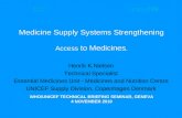 Medicine Supply Systems Strengthening  Access  to Medicines .