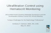 Ultrafiltration Control using Hematocrit Monitoring