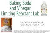 Baking Soda  and Vinegar  Limiting Reactant Lab