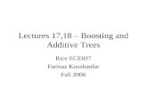 Lectures 17,18 – Boosting and Additive Trees