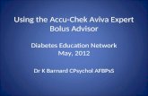 Using the  Accu-Chek Aviva Expert  Bolus Advisor Diabetes Education Network May, 2012