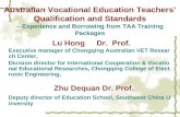 Executive manager of Chongqing Australian VET Research Center,