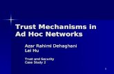 Trust Mechanisms in Ad Hoc Networks