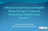 What are Commercial Health Plans Doing to Improve Behavioral Health Care Quality?
