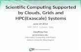 Scientific Computing Supported by Clouds, Grids and  HPC(Exascale)  Systems