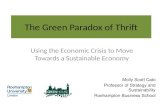 The Green Paradox of Thrift