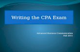 Writing the  CPA Exam