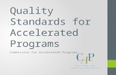 Quality Standards for Accelerated Programs