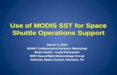 Use of  MODIS  SST for Space Shuttle Operations Support