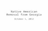 Native American Removal from Georgia