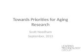 Towards Priorities for Aging Research