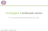 C1 Chapter 6  Arithmetic Series