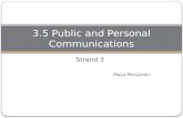 3.5 Public and Personal Communications