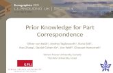 Prior Knowledge for Part Correspondence