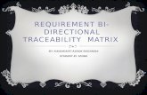 Requirement Bi-directional Traceability  Matrix